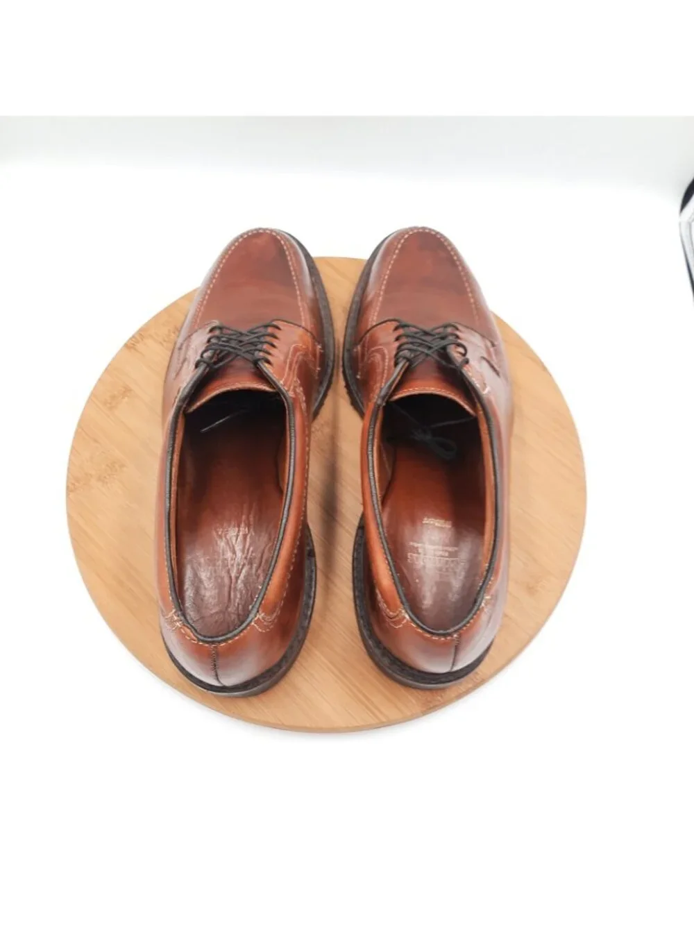 Allen Edmonds Wilbert Mens 10 Shoes Brown Leather Oxford Dress Sneakers USA